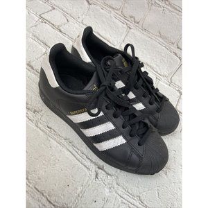 Adidas Superstar Big Kids Sneaker Black Youth 4.5
